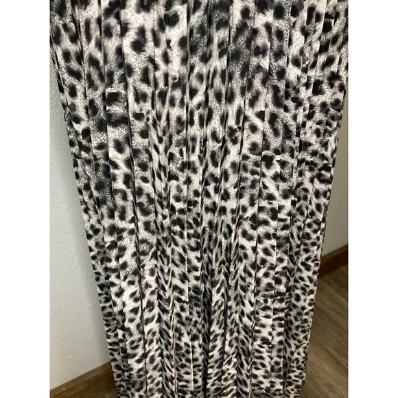 Lularoe Maxi Wrap Skirt Sz XXS Cheetah Animal Print Accordion Pleated Full Long - Picture 3 of 9